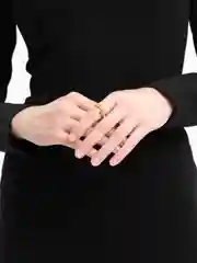 Золотой кольцо с опалом / Кольцо с камнями / Регулируемое женское кольцо