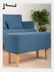 Синий банкетка MONOFIX, КИУС микровелюр
