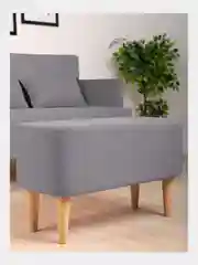 Серый банкетка MONOFIX, КИУС микровелюр