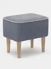 Синий меланж пуф MONOFIX, ОДОС рогожка