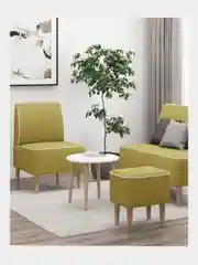 Желтый пуф MONOFIX, ОДОС рогожка