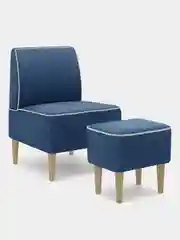 Синий пуф MONOFIX, ОДОС рогожка