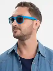 Голубой очки солнцезащитные мужские, UV400, унисекс