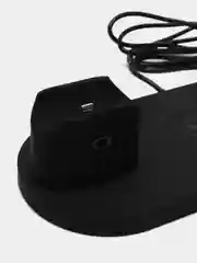 Черный беспроводная зарядка док-станция для iPhone, Android, iWatch и AirPods