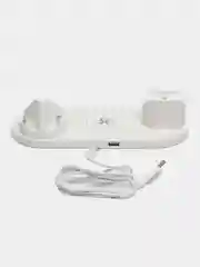 Белый беспроводная зарядка док-станция для iPhone, Android, iWatch и AirPods