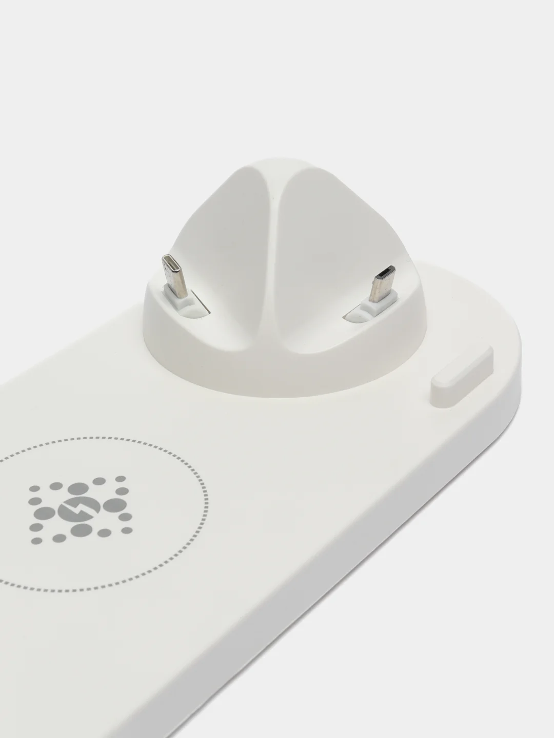 Белый беспроводная зарядка док-станция для iPhone, Android, iWatch и AirPods