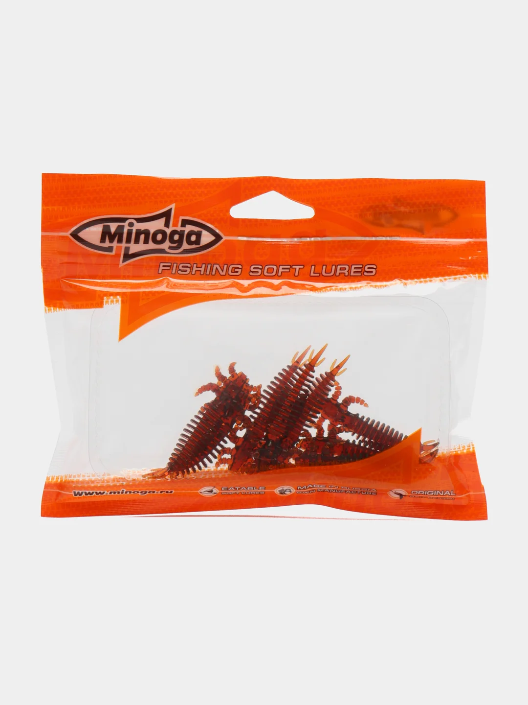 Приманка джиговая Minoga Ultra Larva "Личинка стрекозы", из съедобного ароматизированного силикона