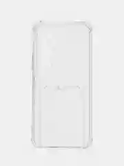Прозрачный силиконовый чехол для Tecno Pova 4 Pro (Техно Пова 4 Про), с карманом для карт, прозрачный