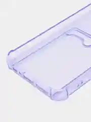 Лавандовый силиконовый чехол для Tecno Pova 4 Pro (Техно Пова 4 Про), с карманом для карт, прозрачный