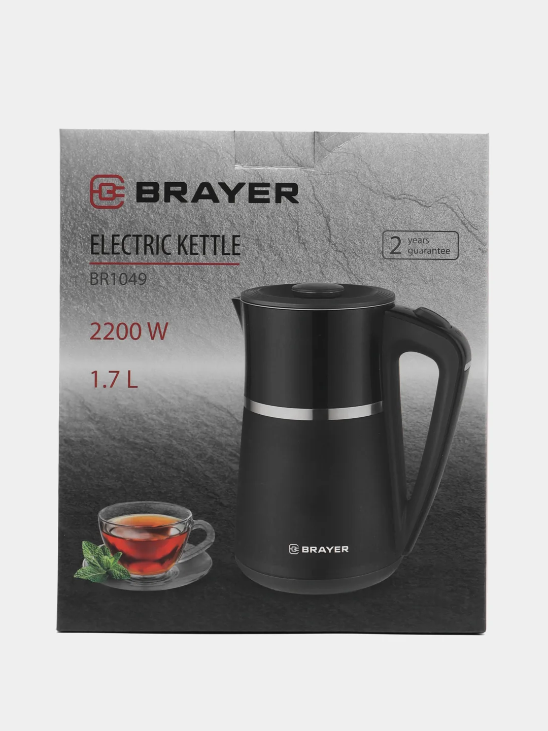 Чайник электрический BRAYER BR1049 1,7 л., 2200 Вт
