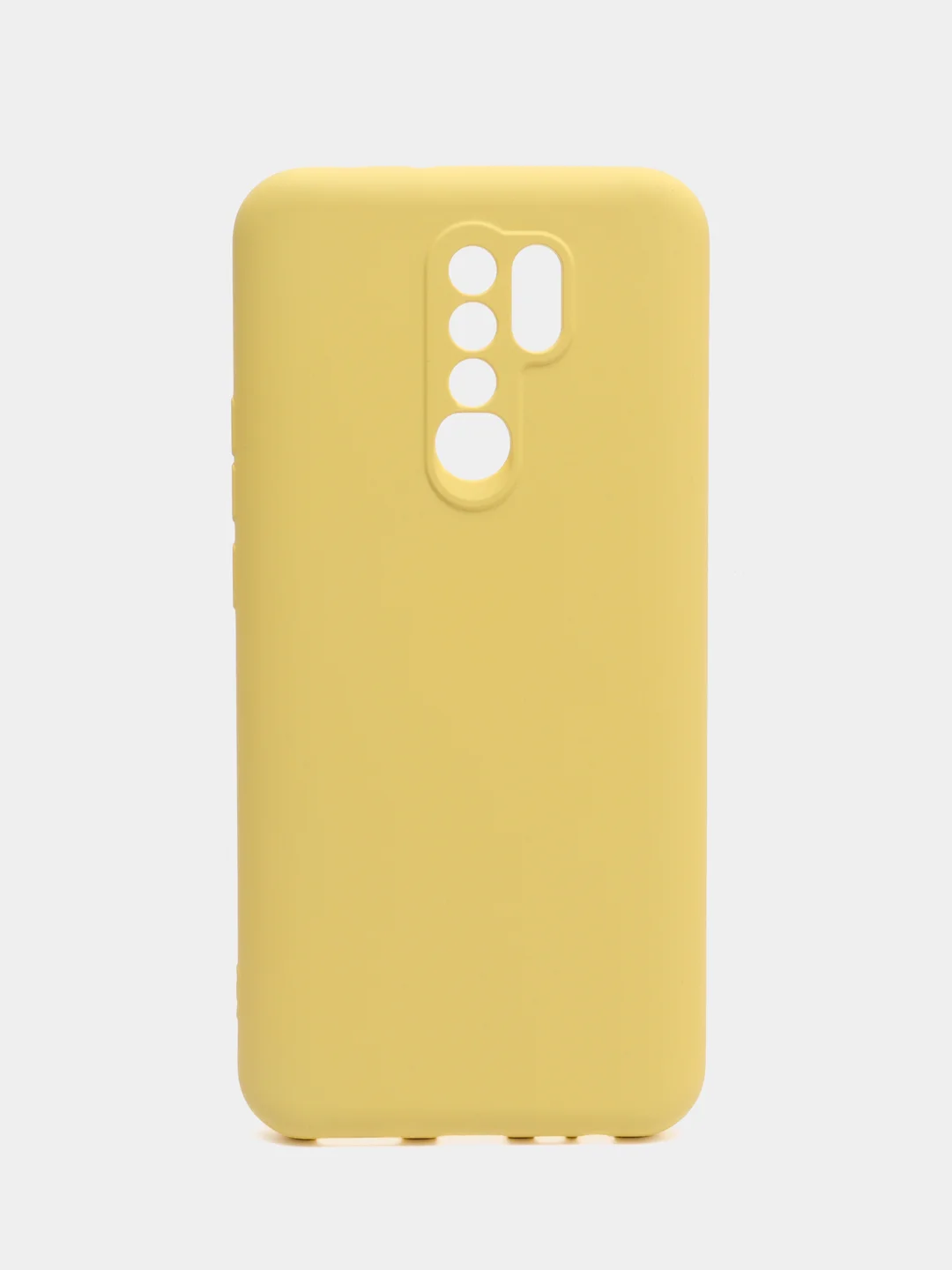 Желтый силиконовый чехол-накладка для Xiaomi Redmi 9