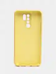 Желтый силиконовый чехол-накладка для Xiaomi Redmi 9