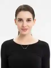 Серебряный цепочка-колье, с различными подвесками, украшение женское, на шею