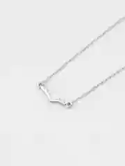 Серебряный цепочка-колье, с различными подвесками, украшение женское, на шею