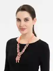 Розовый бусы коралл