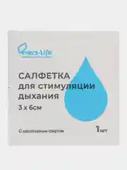 Салфетка для стимуляции дыхания, 3 х 6 см