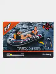 Надувная лодка "Treck X1" 228х121см Bestway, вёсла, насос