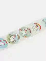 Синий наклейки, диаметр 2,5 см
