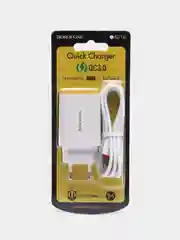 Зарядное устройство для телефона Borofone BA21A + кабель Type-C быстрая зарядка на Android