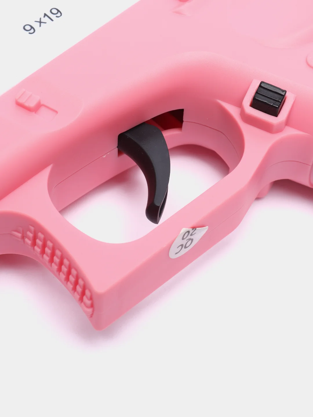 Розовый пистолет игрушечный перезаряжаемый Glock с глушителем, оружие, подарок на 23 февраля