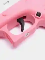 Розовый пистолет игрушечный перезаряжаемый Glock с глушителем, оружие, подарок на 23 февраля