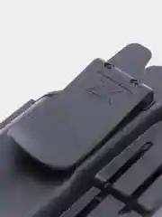 Серебряный пистолет игрушечный перезаряжаемый Glock с глушителем, оружие, подарок на 23 февраля