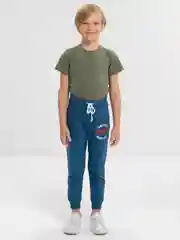 Синий спортивные брюки для мальчика, 7-11 лет