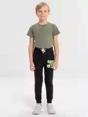 Черный спортивные брюки для мальчика, 7-11 лет
