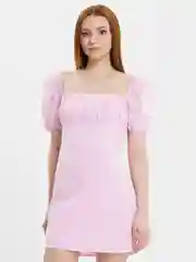 Розовый летнее платье