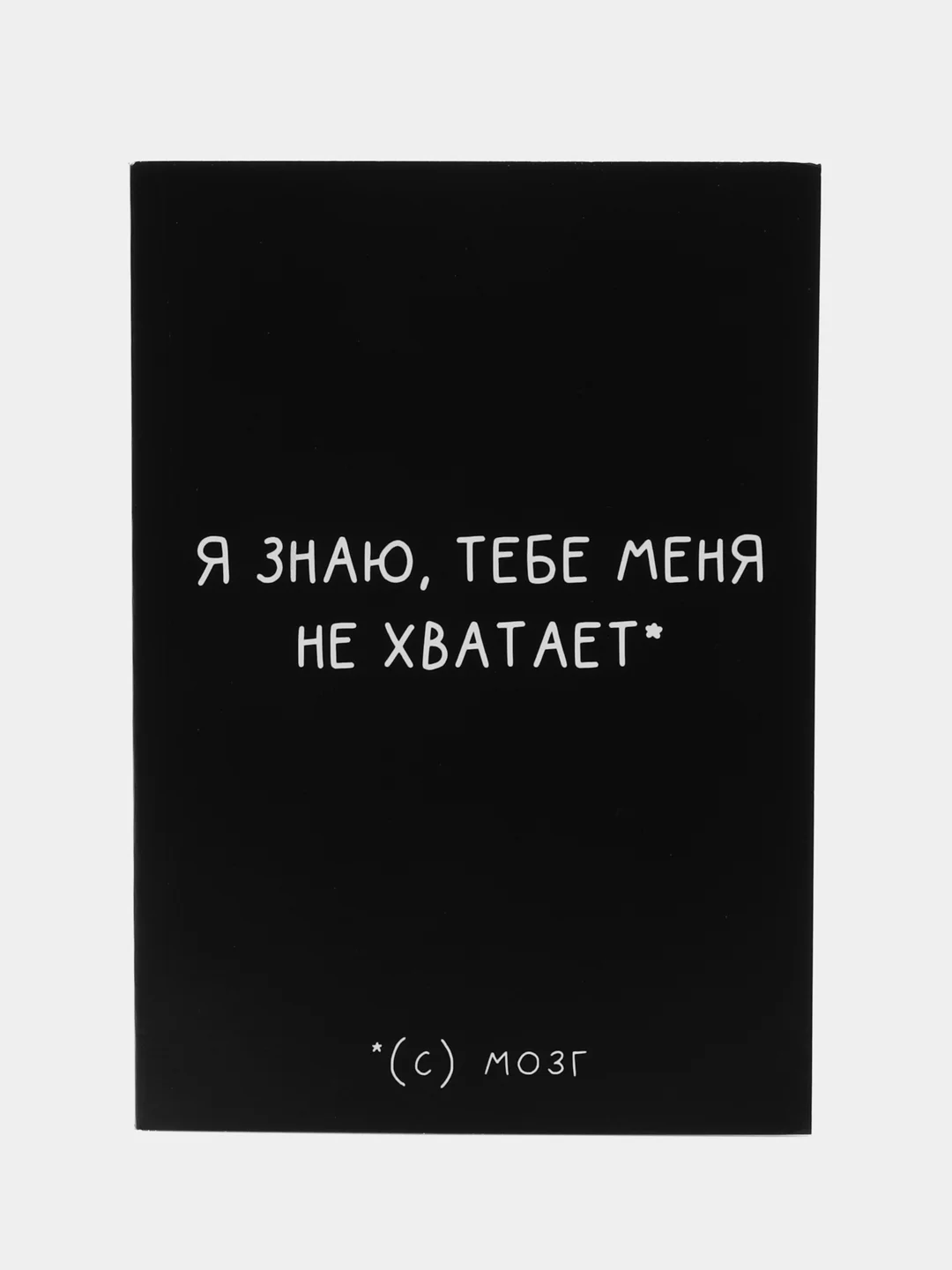 Серый металлик ежедневник с приколами в мягкой обложке, А5, 80 листов