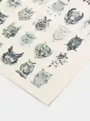 Наклейки для ногтей, слайдеры для маникюра и педикюра "Совы, филины", черные