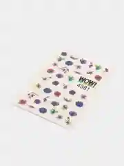 Наклейки для ногтей, слайдеры для маникюра и педикюра с красочными цветами