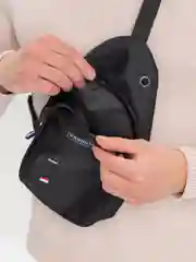 Черный мужская сумка/Сумка на плечо