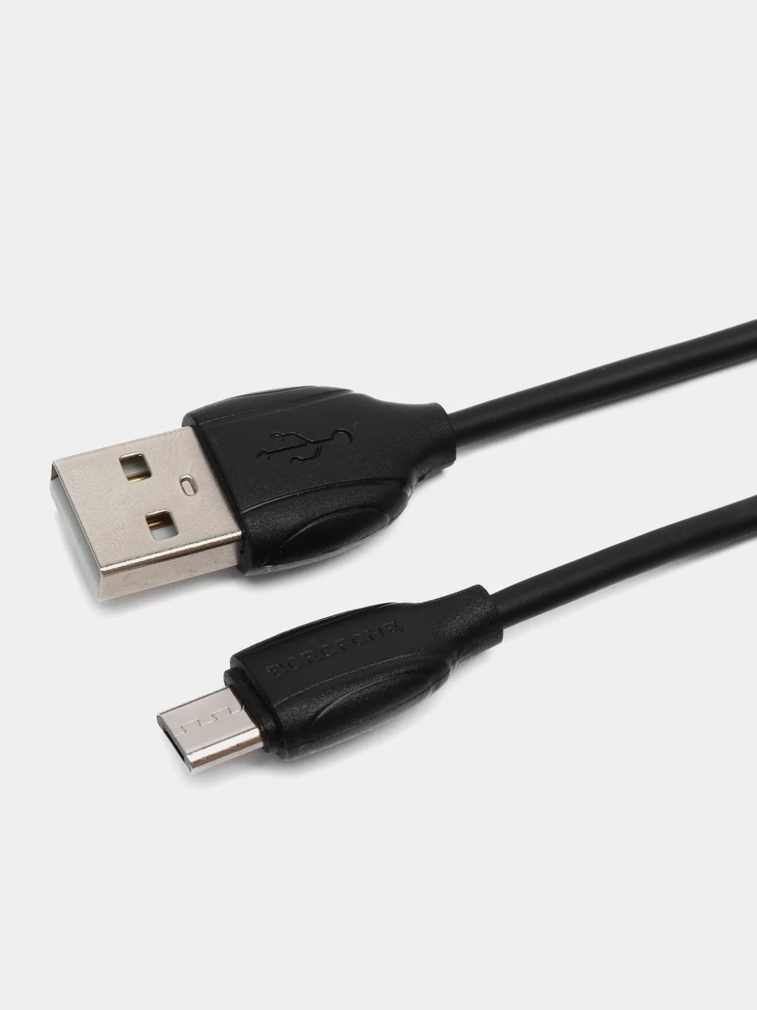 Черный кабель для зарядки и передачи данных Micro USB