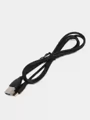 Черный кабель для зарядки и передачи данных Micro USB