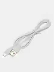 Белый кабель для зарядки и передачи данных Micro USB
