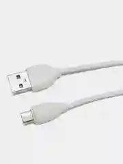 Белый кабель для зарядки и передачи данных Micro USB