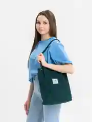 Бирюзовый вельветовая сумка-шоппер, женская, на плечо