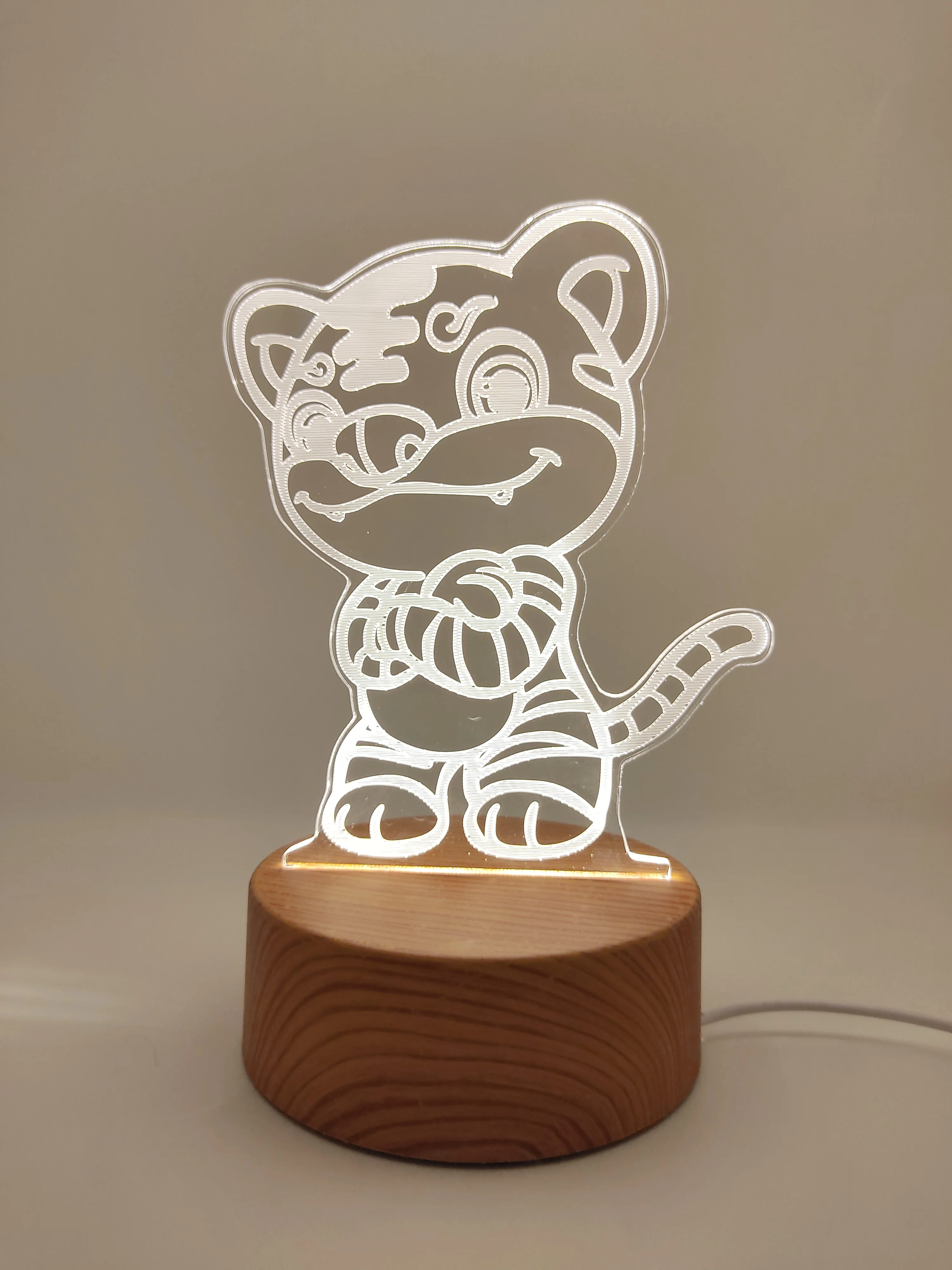 Светильник-ночник LED, 3D, 23 вида
