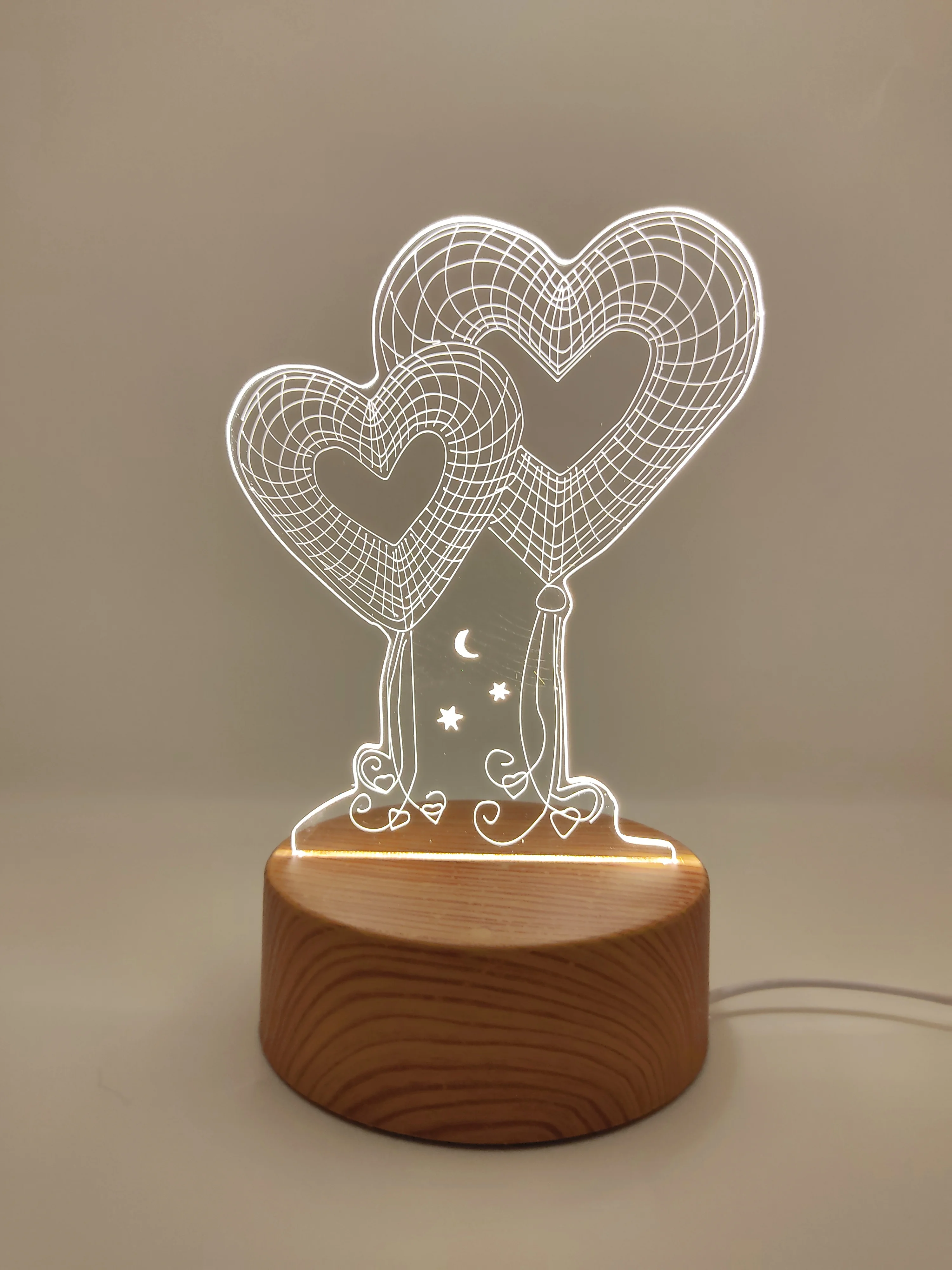 Светильник-ночник LED, 3D, 23 вида
