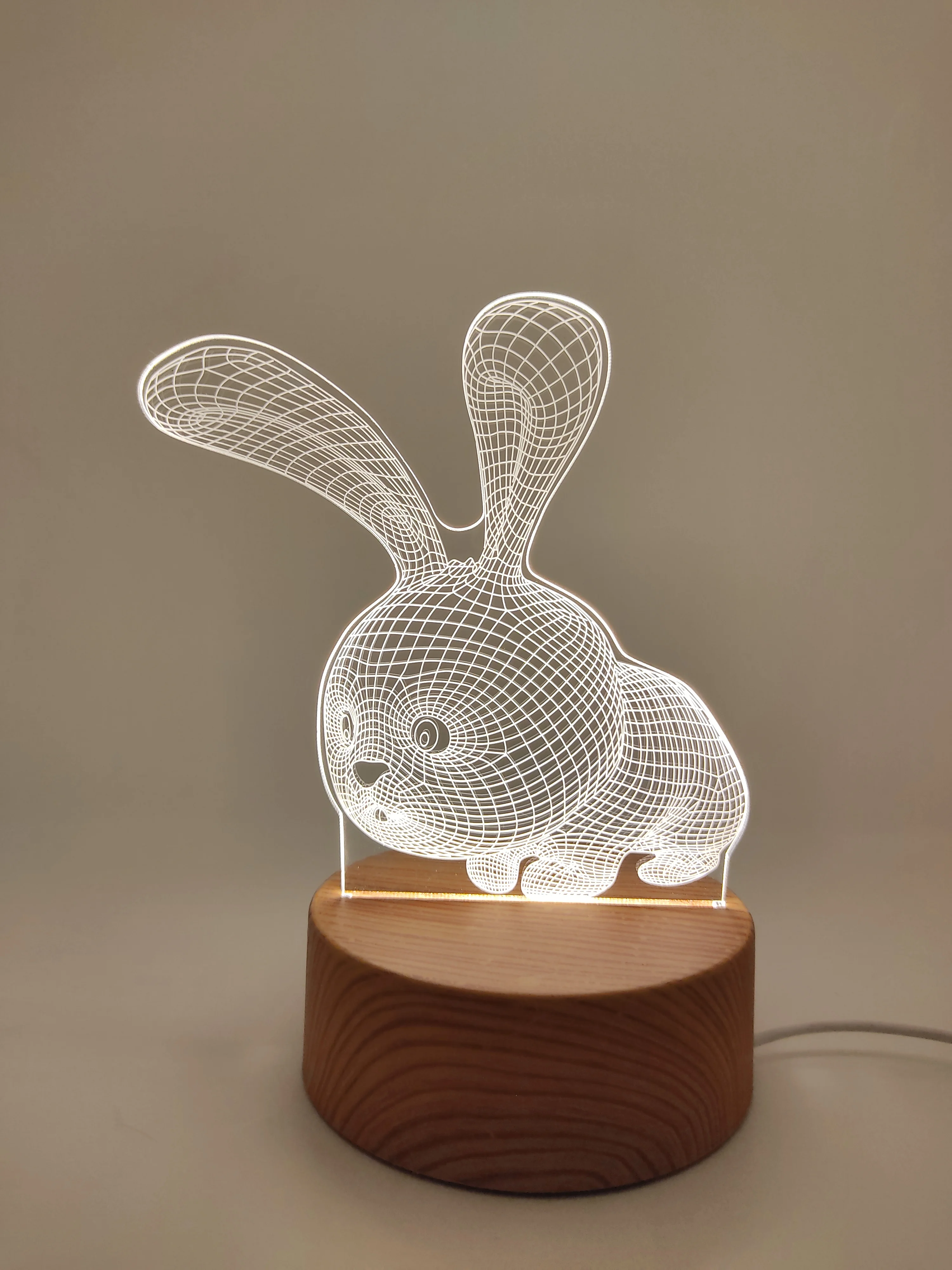 Светильник-ночник LED, 3D, 23 вида