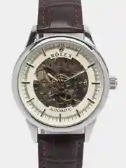 Бордовый наручные часы, мужские, механические, с автоподзаводом