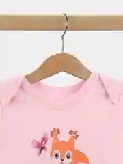 Розовый боди с длинным рукавом
