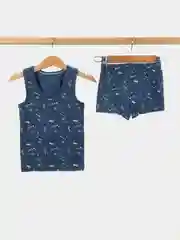 Индиго майка и трусы, хлопок. Комплект нижнего белья для мальчика Elita Eldana Kids