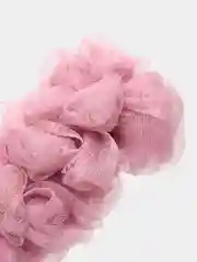 Розовый мочалка для тела массажная, с длинной ручкой, для душа, банная