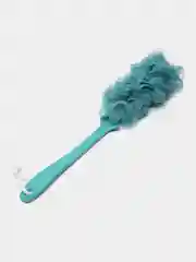 Бирюзовый мочалка для тела массажная, с длинной ручкой, для душа, банная