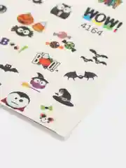 Наклейки для ногтей, слайдеры для маникюра и педикюра "Хэллоуин. Тыквы"