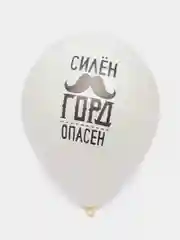 Воздушные шары "С Днём рождения" Комплименты для него, папы, мужу, дедушке 12"/30 см, 5 шт
