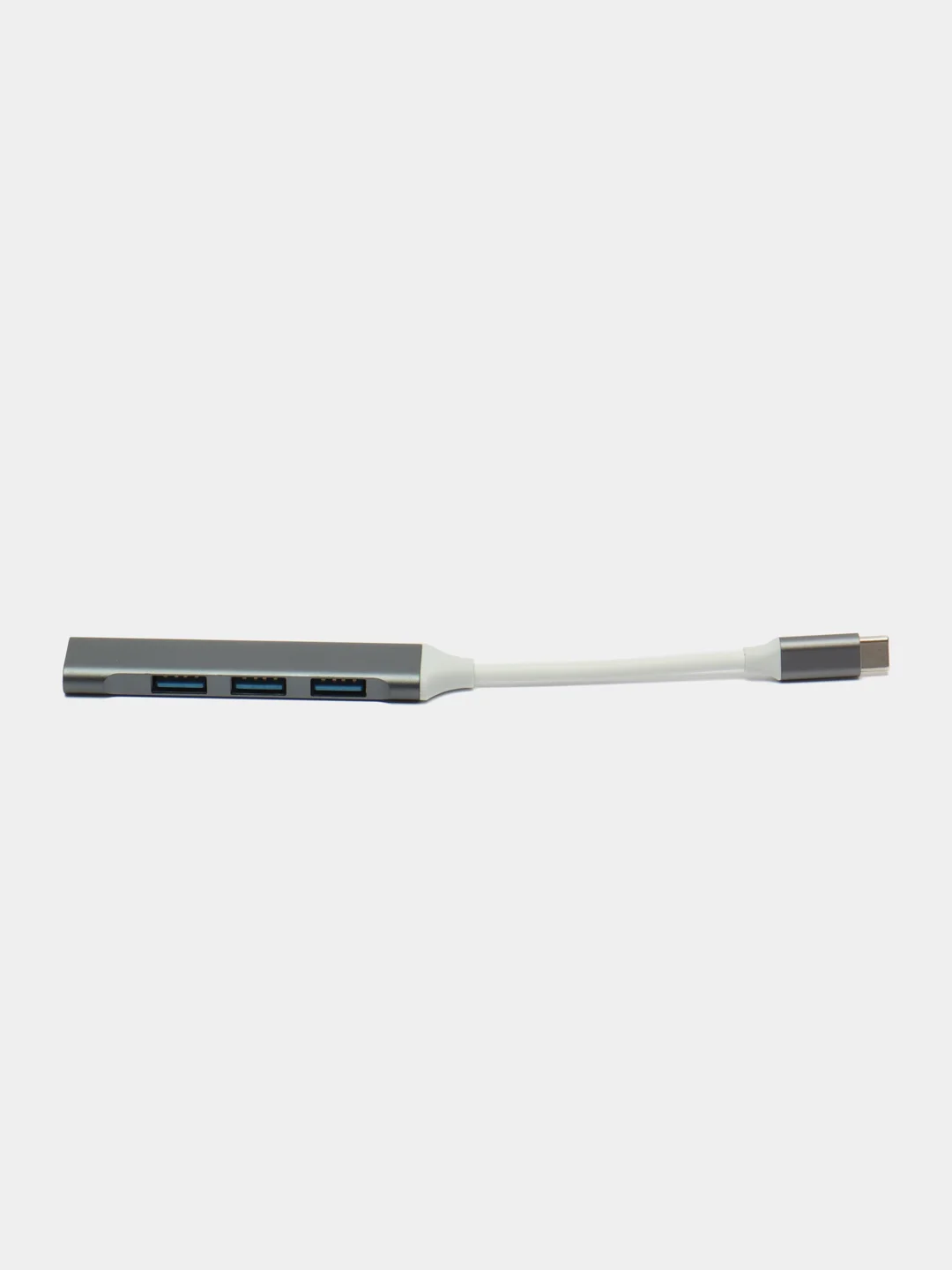 Тёмно-серый хаб концентратор USB Hub 3.0, Type-C