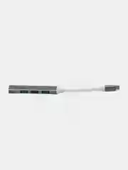 Тёмно-серый хаб концентратор USB Hub 3.0, Type-C